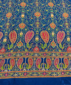 Bright color peacock designer embroidery printed crepe (perfect for mens Kurta )