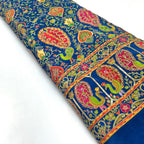 Bright color peacock designer embroidery printed crepe (perfect for mens Kurta )