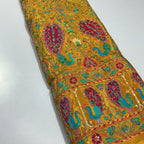 Bright color peacock designer embroidery printed crepe (perfect for mens Kurta )