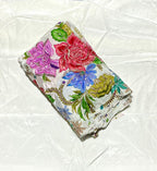 Zari with Sequins Floral Positional Print On  Pure Crepe Fabric