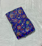 Multi Sequins With Zari Position Print On Pure Crepe Fabric