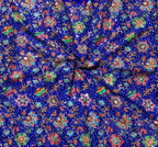 Multi Sequins With Zari Position Print On Pure Crepe Fabric