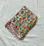 Positional Print Zari Sequins Embroidered Crepe Fabric 44 Width