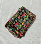 Positional Print Zari Sequins Embroidered Crepe Fabric 44 Width