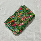 Positional Print Zari Sequins Embroidered Crepe Fabric 44 Width