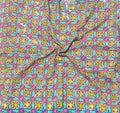 Positional Print Zari Sequins Faux Mirror Embroidered Crepe Fabric