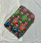 Raja and Rani Embroidery Work Crepe Fabric