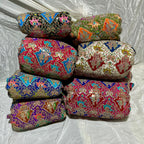 Raja and Rani Embroidery Work Crepe Fabric
