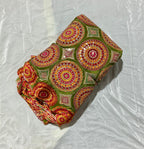 Exclusive Abstract Position Print On Crepe Fabric