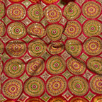 Exclusive Abstract Position Print On Crepe Fabric
