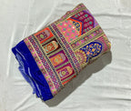 Pure Crape Heavy Embroidery natural crepe fabric