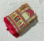 Pure Crape Heavy Embroidery natural crepe fabric