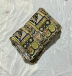 Raja Rani Position Print Fabric on Natural crepe