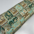 Pastel Color Pure Viscose Position Print Raja Rani Embroidery Work Fabric - Panjabi Dress