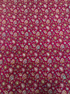 MULTICOLOR floral embroidery print natural crepe (perfect for gown )